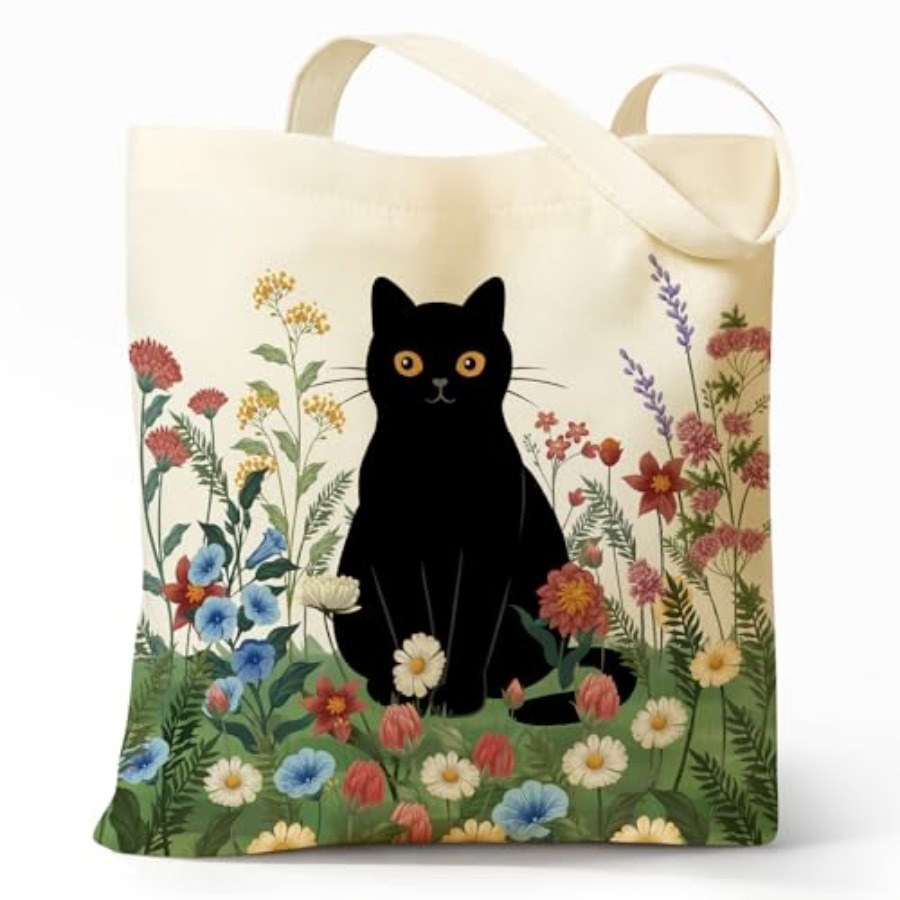 Women Bags For Work - Cute Aesthetic Canvas Tote Bag for