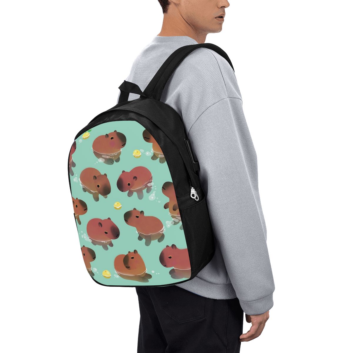 Capybara Animal Pattern Backpa - Women Bags For College incelemesi ve fiyatı
