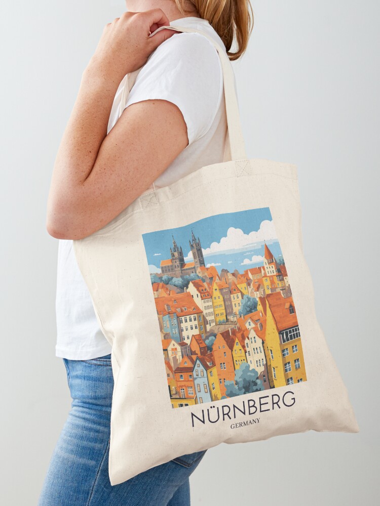 A Pop Art Travel Print of Nürn - Women Bags Germany incelemesi ve fiyatı