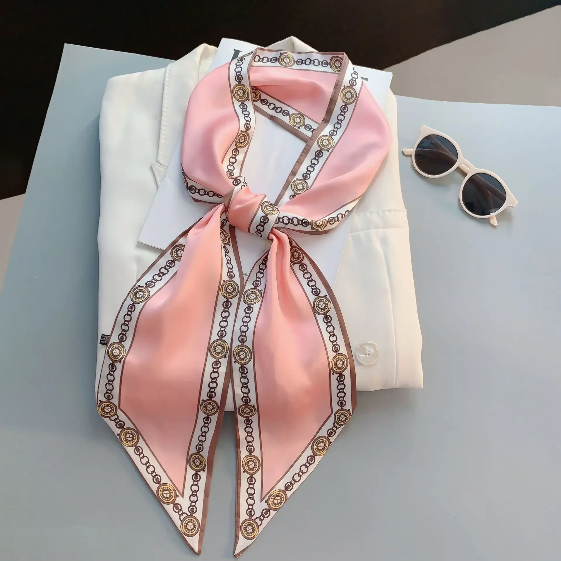 Design Print Skinny Scarf Plai - Women Bags Online incelemesi ve fiyatı