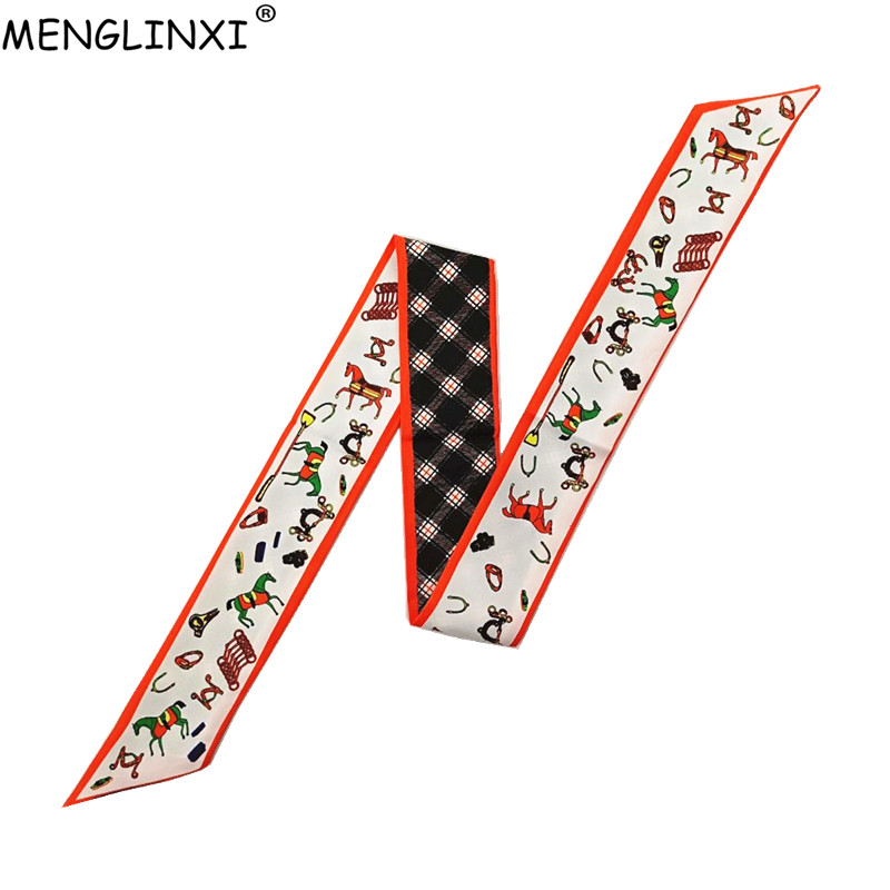 Horse Plaid Skinny Scarf Women - Women Bags Online incelemesi ve fiyatı