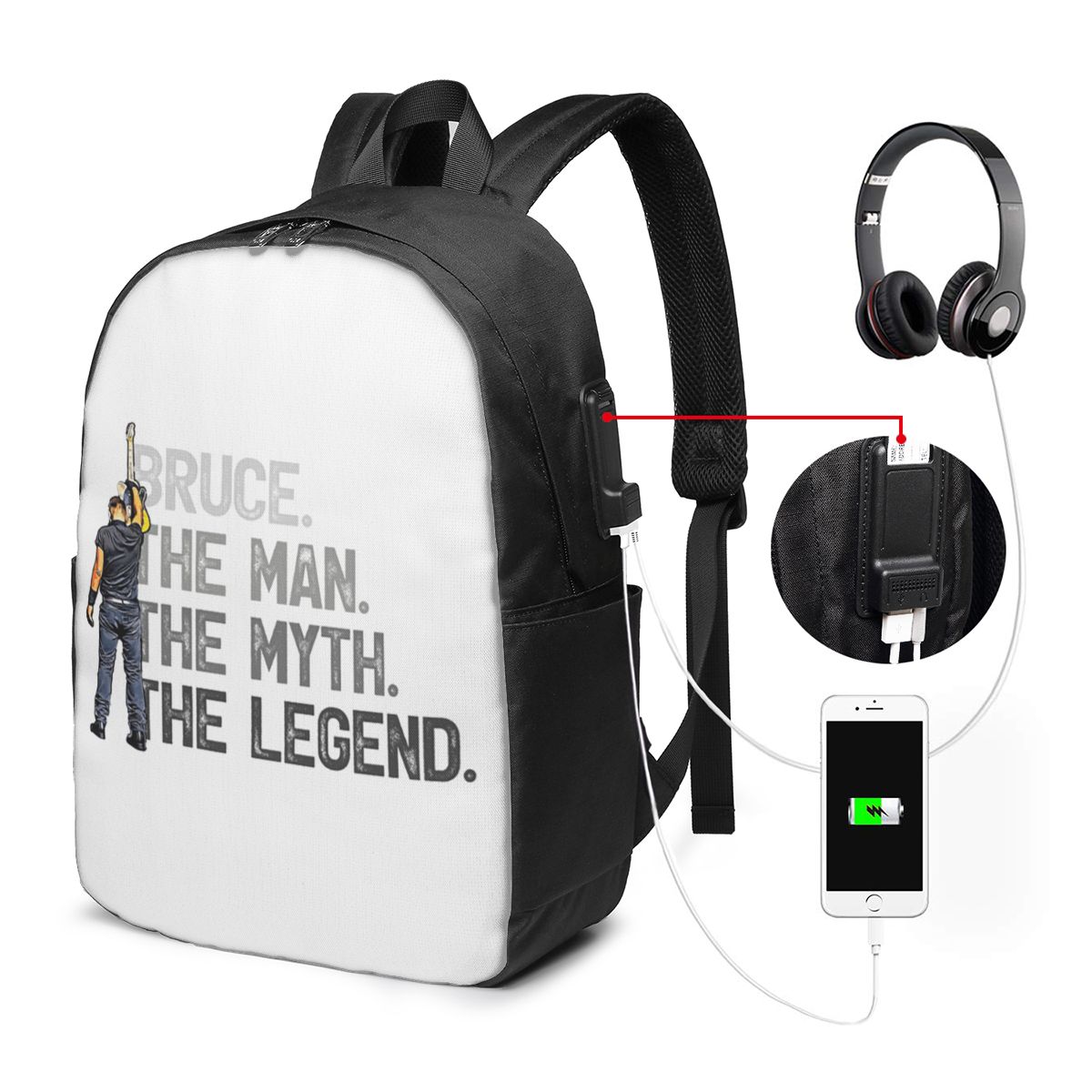 Bruce Springsteen Backpack Tra - Women Bags For College incelemesi ve fiyatı