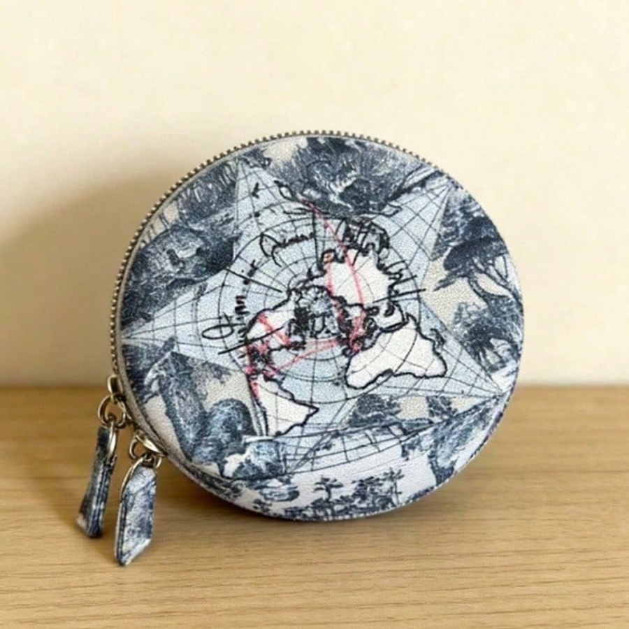 Dior Vintage Map Pattern Round - Women Bags Dior incelemesi ve fiyatı