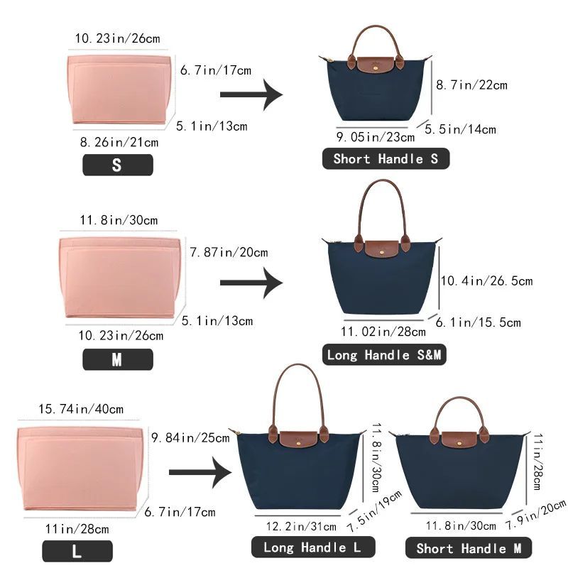 Felt Insert Bag Fits For Longc - Women'S Bags Longchamp incelemesi ve fiyatı