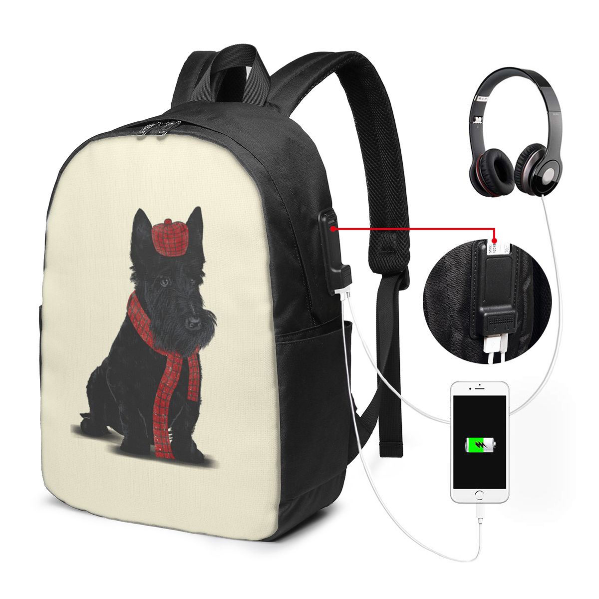 I Love My Scotties Dog 3 Backp - Women Bags For College incelemesi ve fiyatı