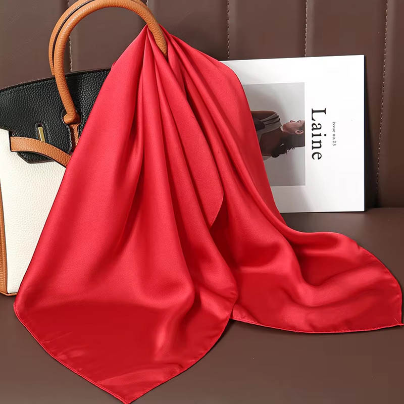 Luxury Solid Color Silk Square - Women Bags Online incelemesi ve fiyatı