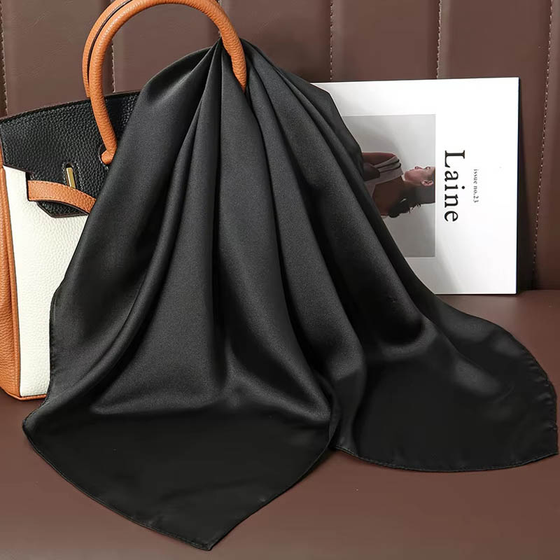 Luxury Solid Color Silk Square - Women Bags Online incelemesi ve fiyatı