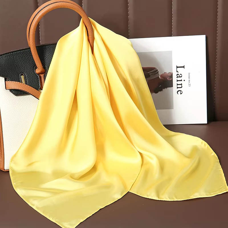 Luxury Solid Color Silk Square - Women Bags Online incelemesi ve fiyatı