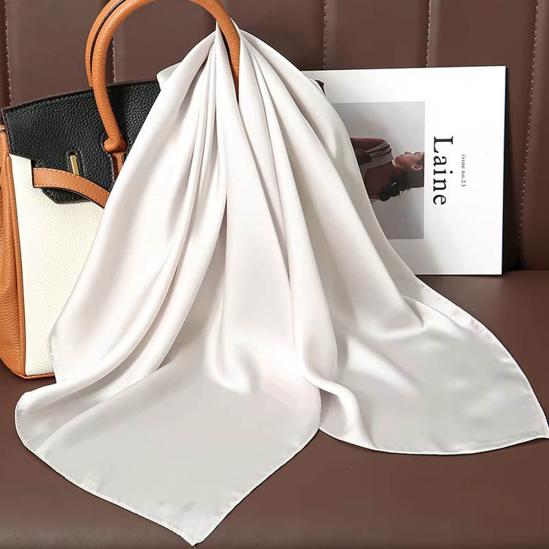 Luxury Solid Color Silk Square - Women Bags Online incelemesi ve fiyatı
