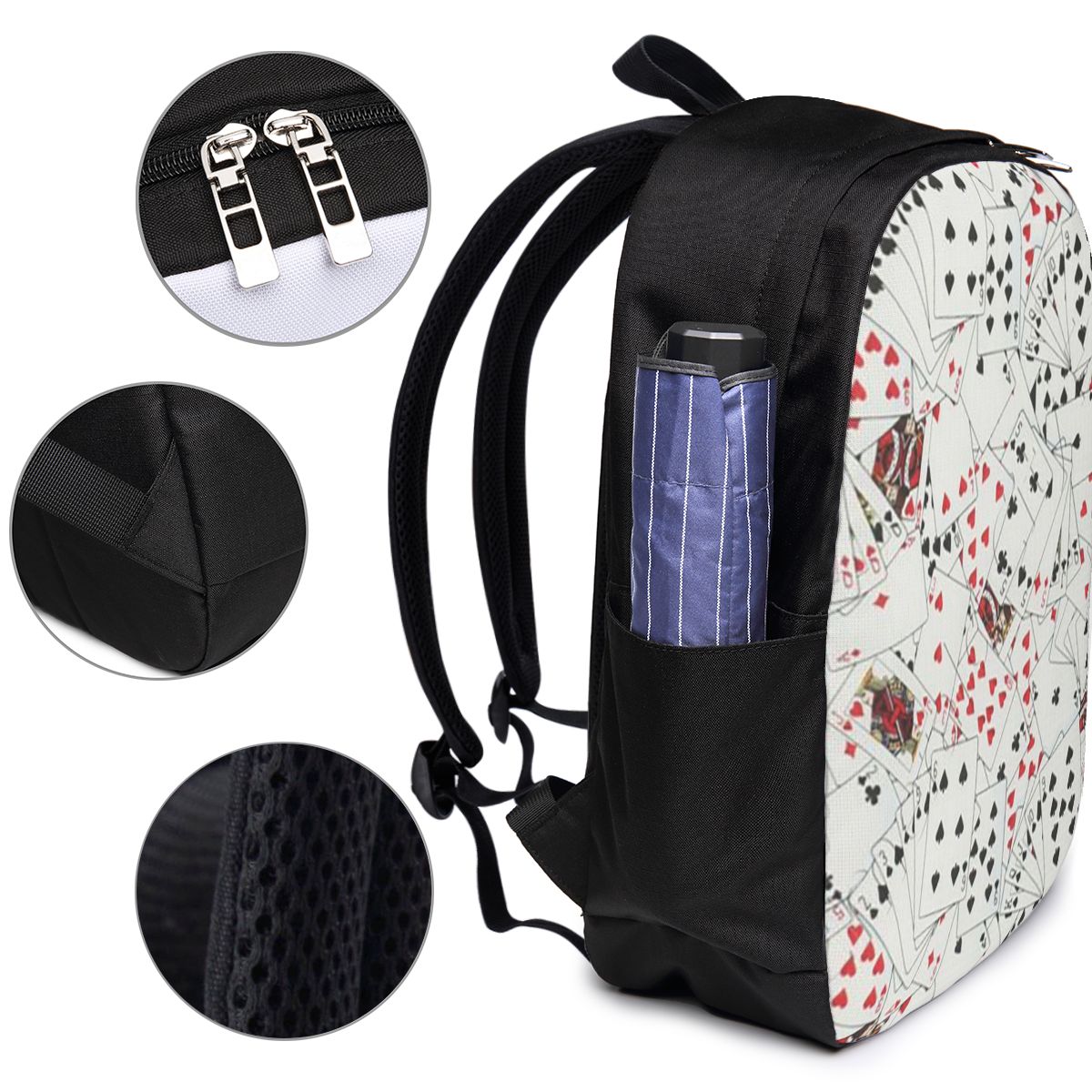 Playing Cards Poker Print Back - Women Bags For College incelemesi ve fiyatı