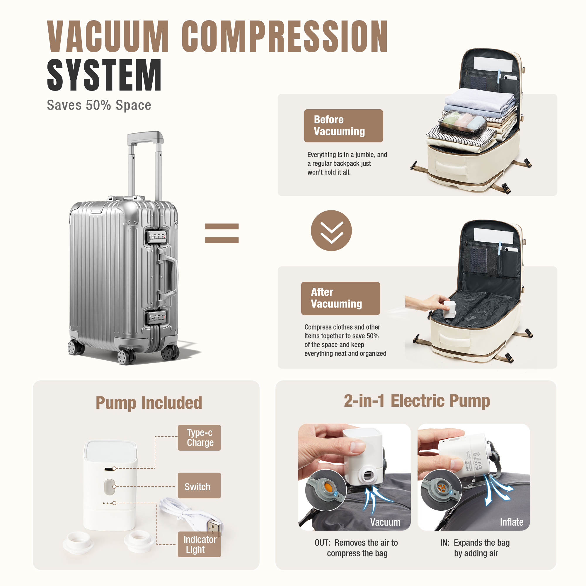 Vacuum Backpack Backpack Hand  - Women Bags For Work incelemesi ve fiyatı