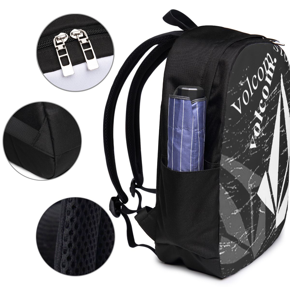 V-Volcom Logo Backpack Travel  - Women Bags For College incelemesi ve fiyatı