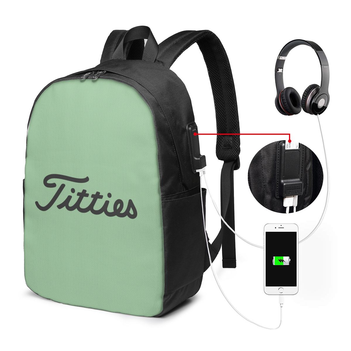 Titties Golf Ball Backpack Tra - Women Bags For College incelemesi ve fiyatı