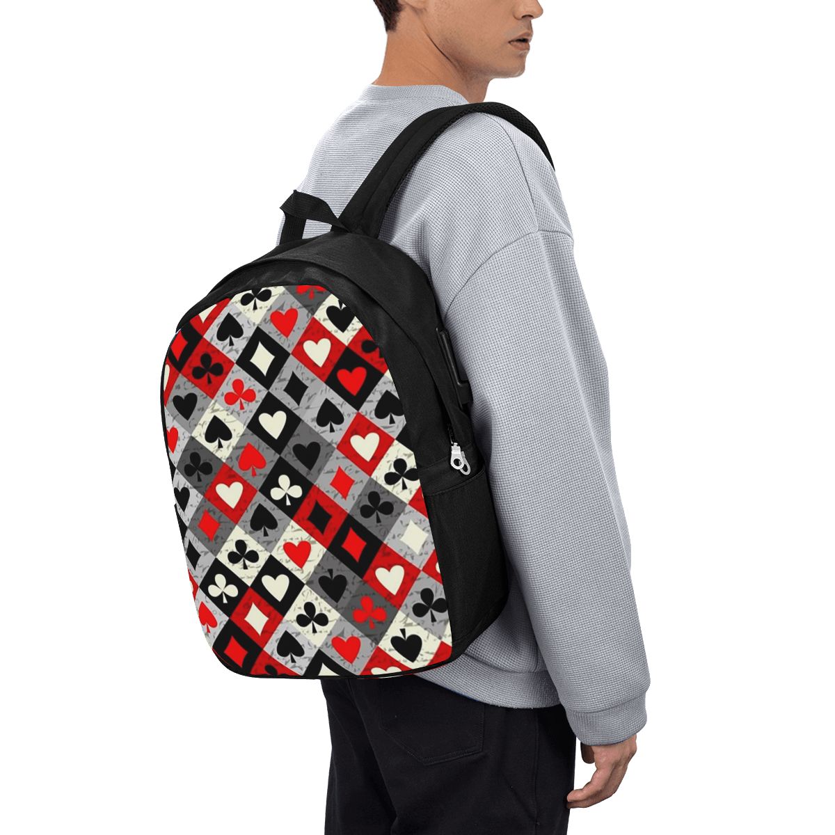 Playing Cards Poker Print Back - Women Bags For College incelemesi ve fiyatı
