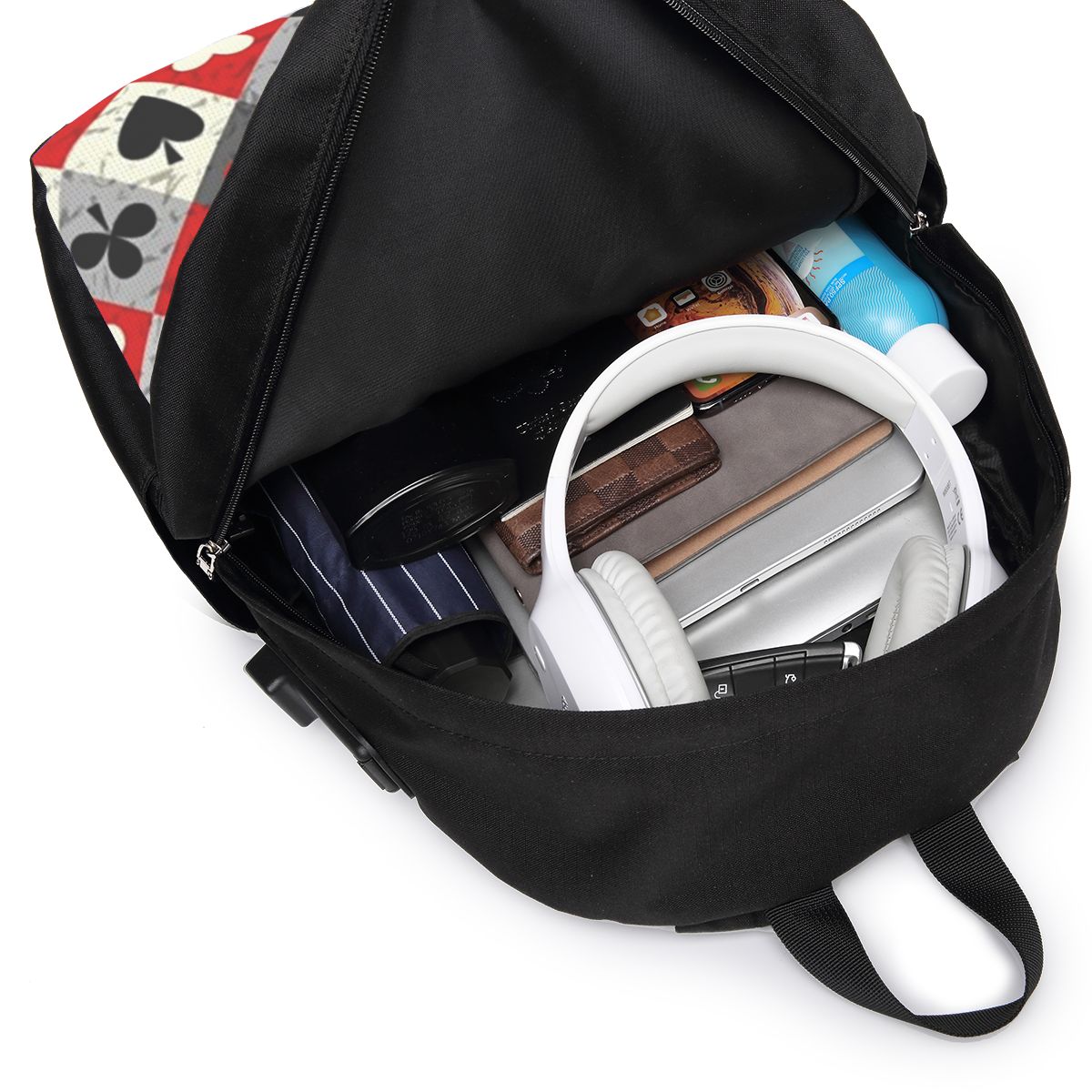 Playing Cards Poker Print Back - Women Bags For College incelemesi ve fiyatı