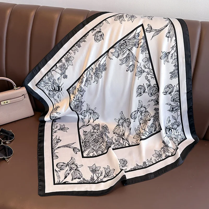 70*70cm Luxury Floral Print Si - Women Bags Online incelemesi ve fiyatı
