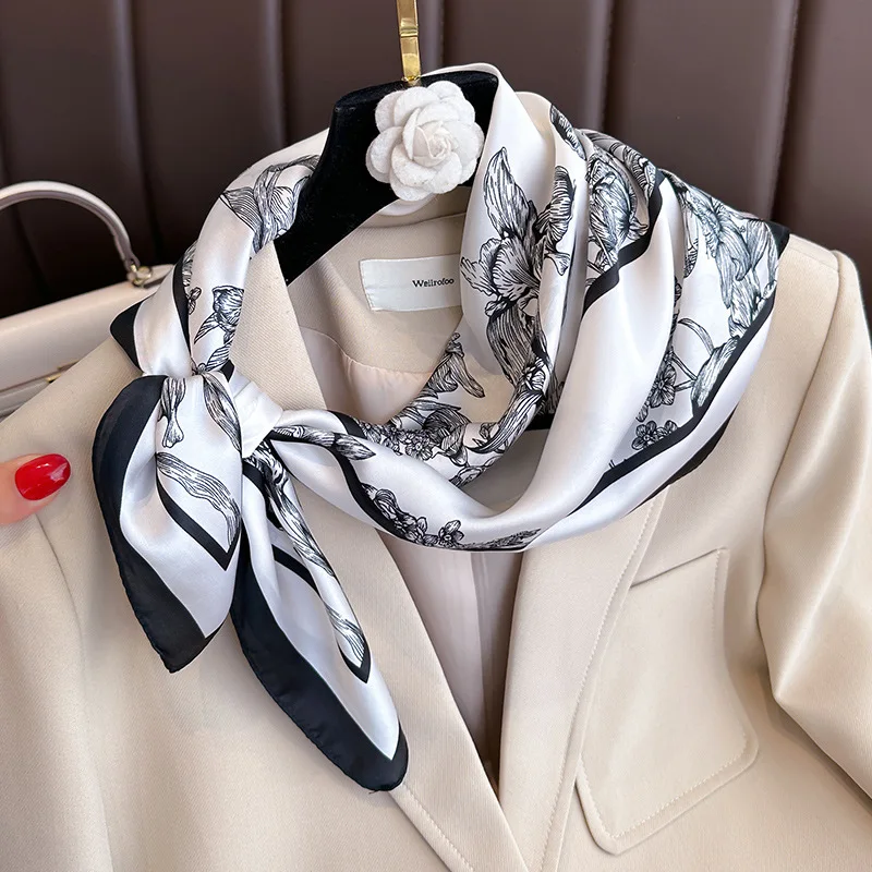 70*70cm Luxury Floral Print Si - Women Bags Online incelemesi ve fiyatı