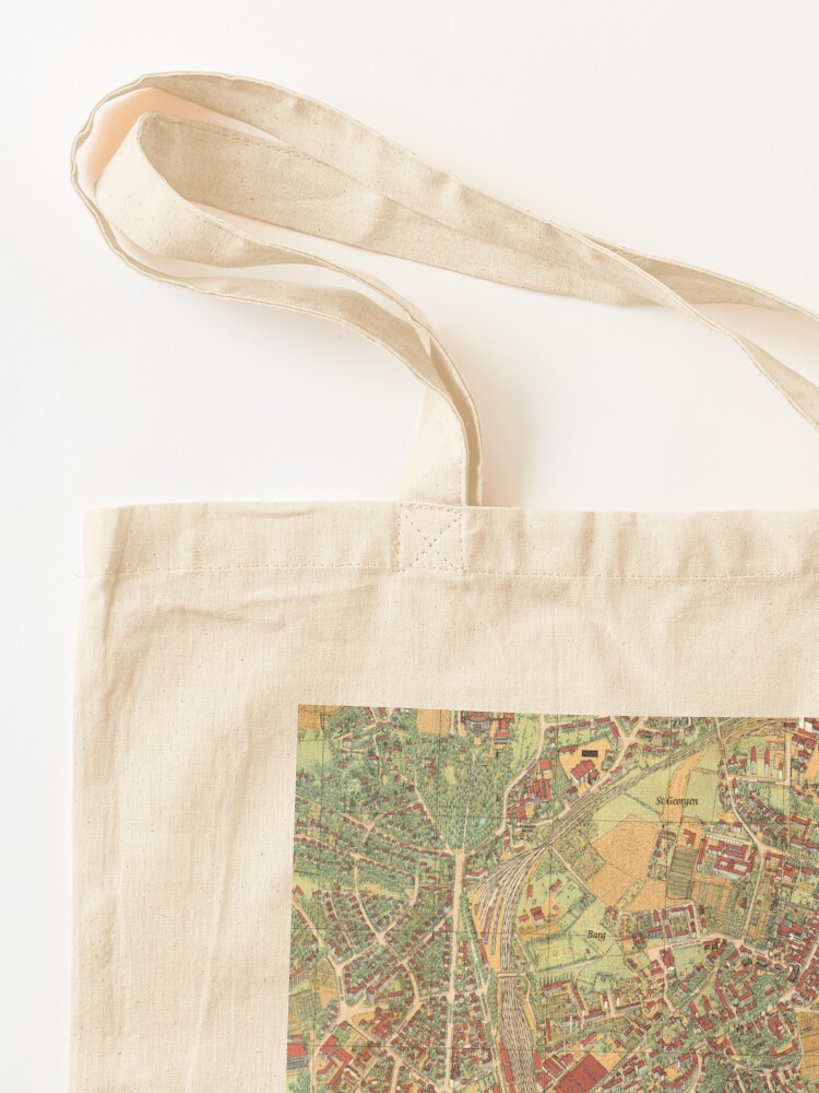 Vintage Map of Bayreuth, Germa - Women Bags Germany incelemesi ve fiyatı