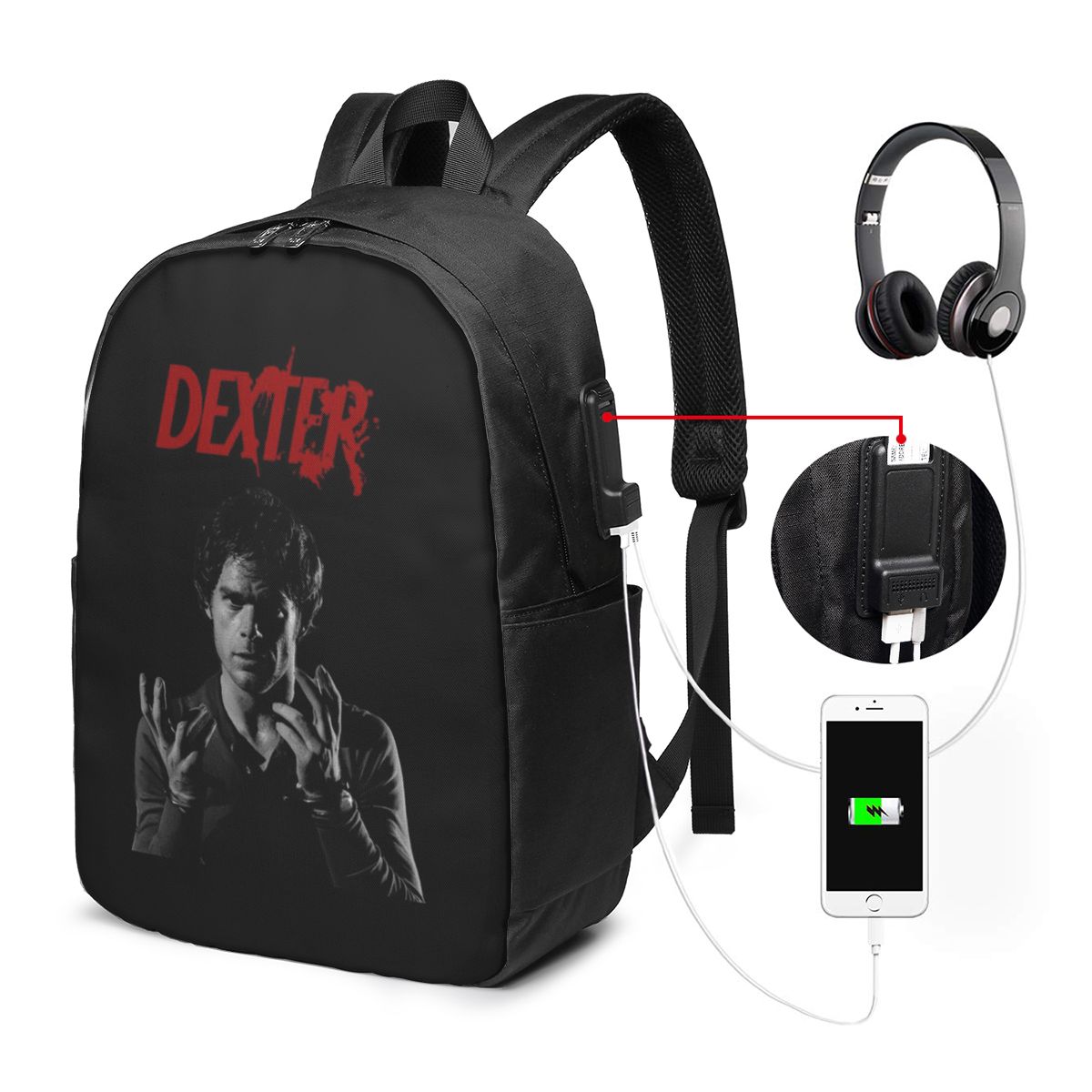 Movie Dexter Morgan Backpack T - Women Bags For College incelemesi ve fiyatı