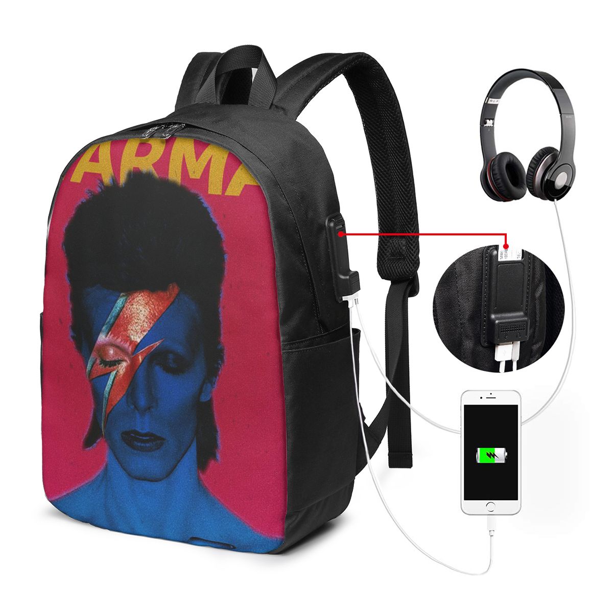 Davids Bowied Backpack Travel  - Women Bags For College incelemesi ve fiyatı