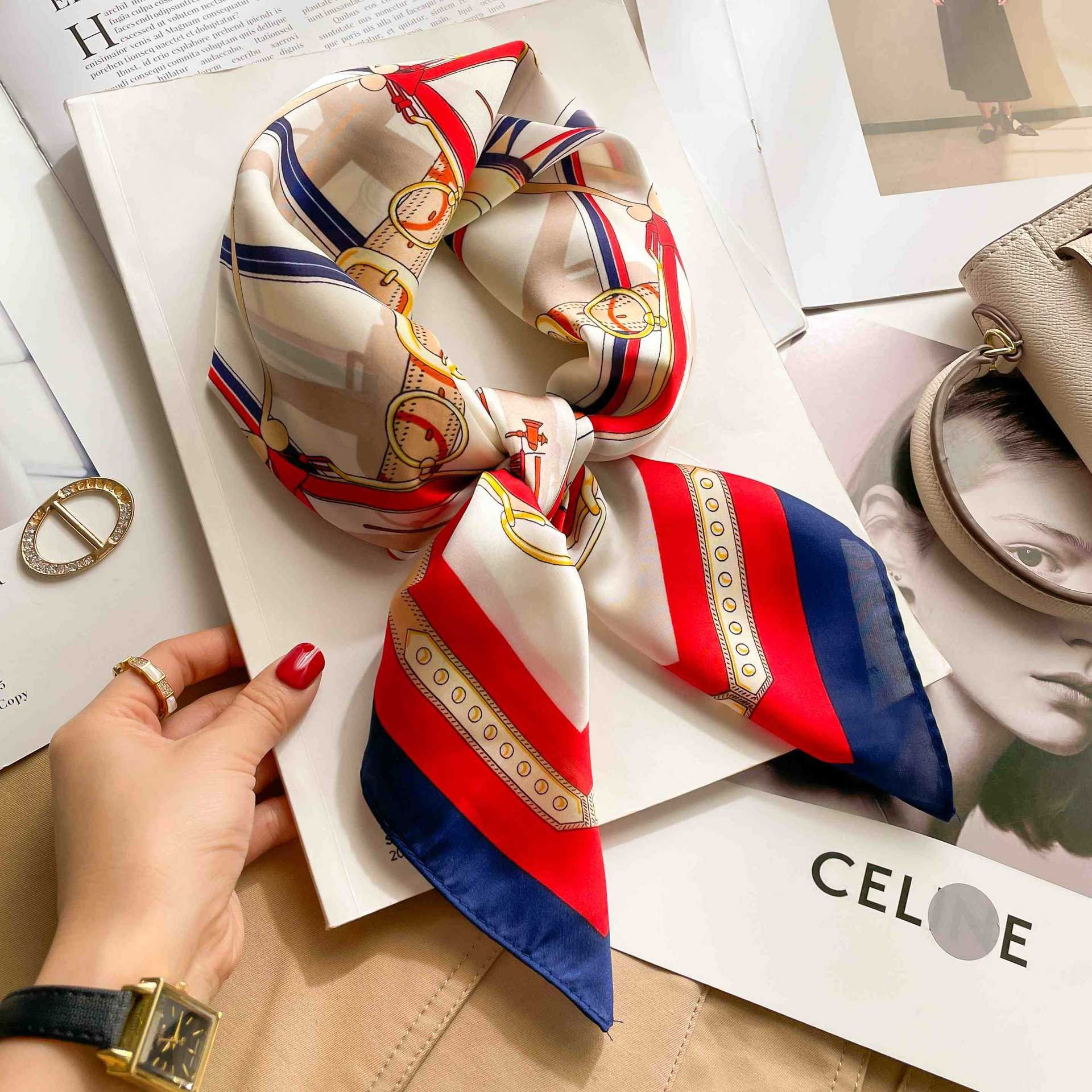 70cm Luxury Belt Print Silk Sq - Women Bags Online incelemesi ve fiyatı